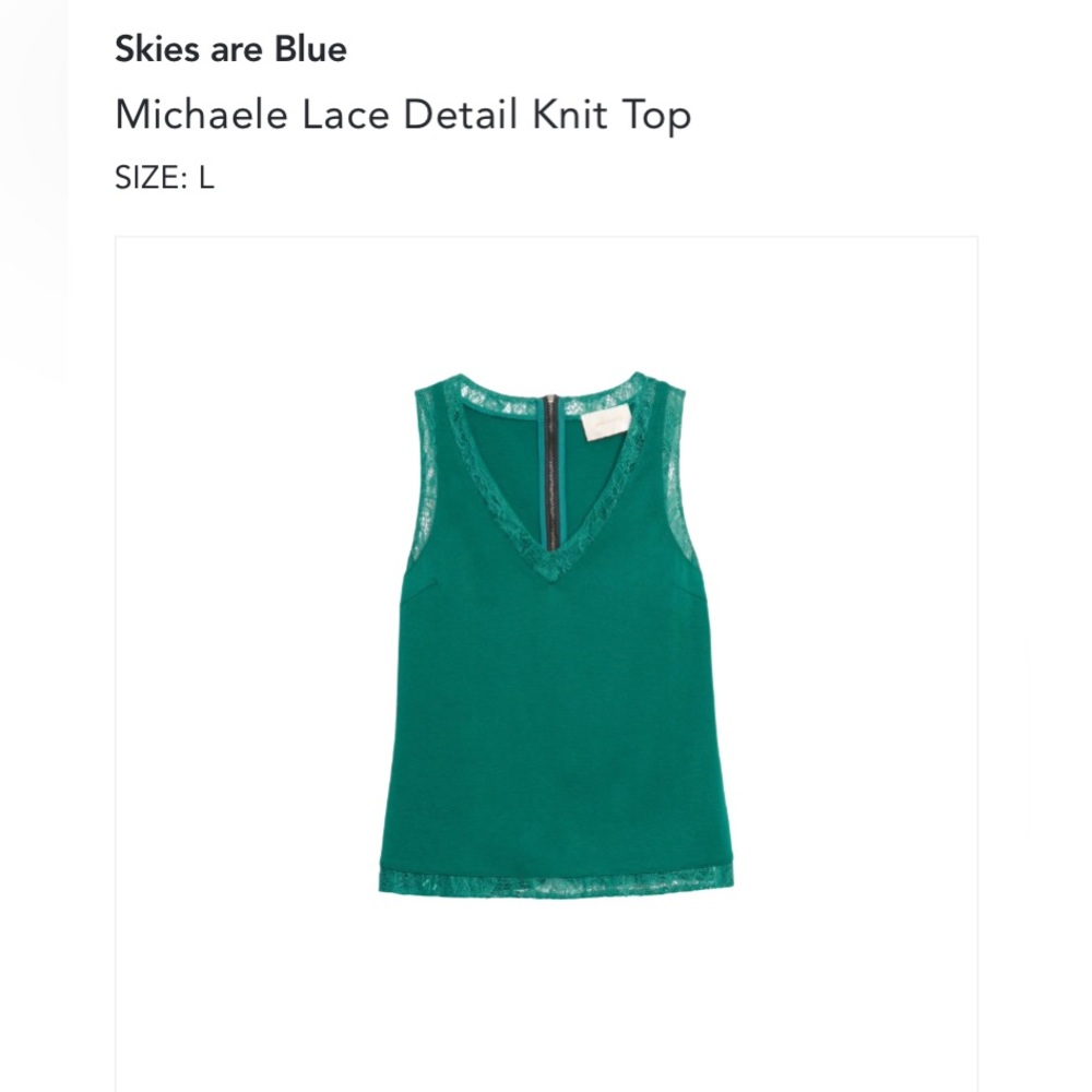 Skies are Blue Michaele Lace Detail Knit Top